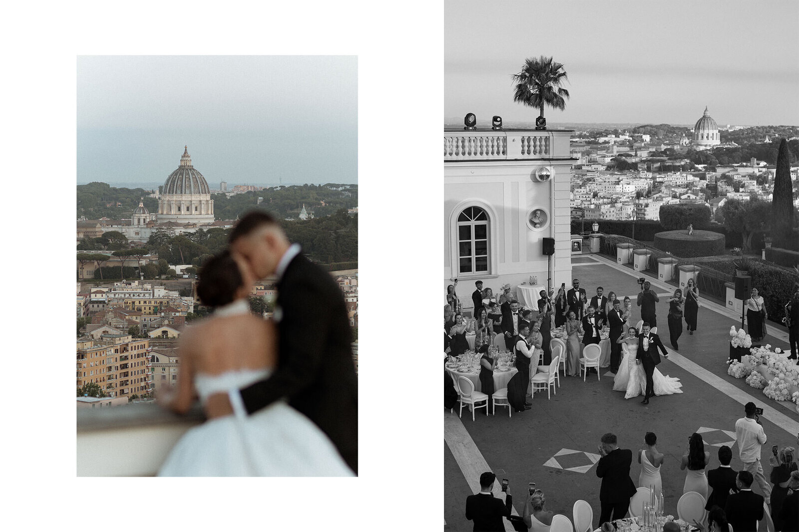 A wedding at Villa Miani overlooking Rome